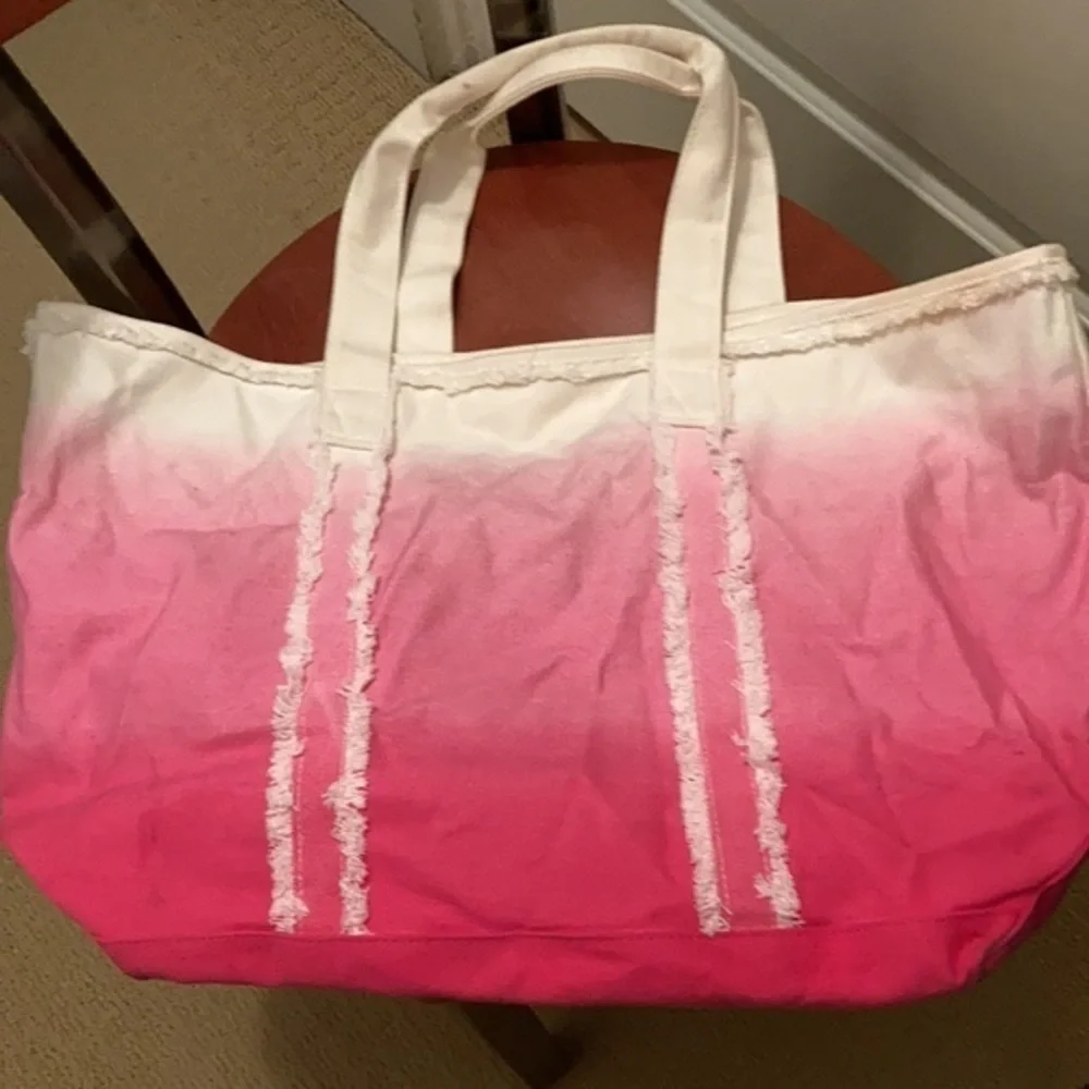 VS canvas ombré tote bag